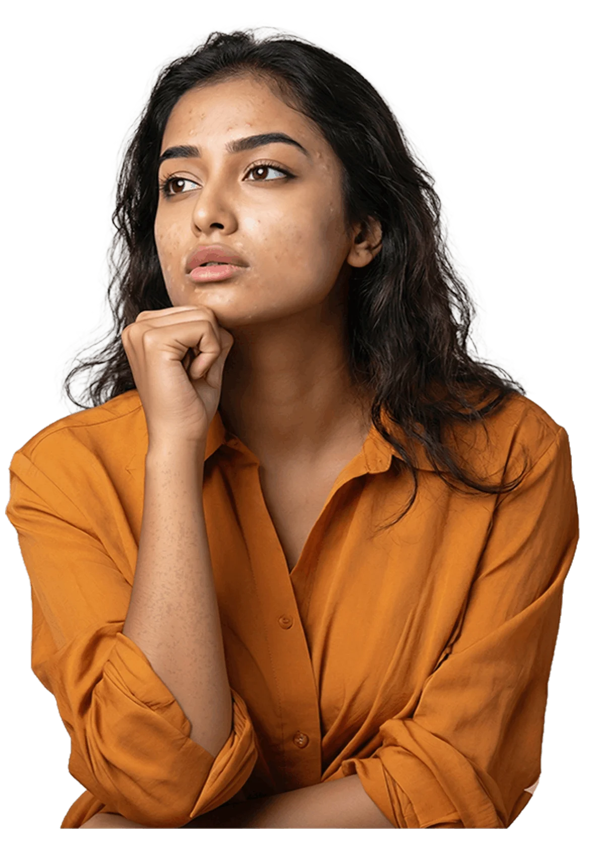 Before treatment – patient skin condition prior to aesthetic procedure at Tune Clinical Aesthetics